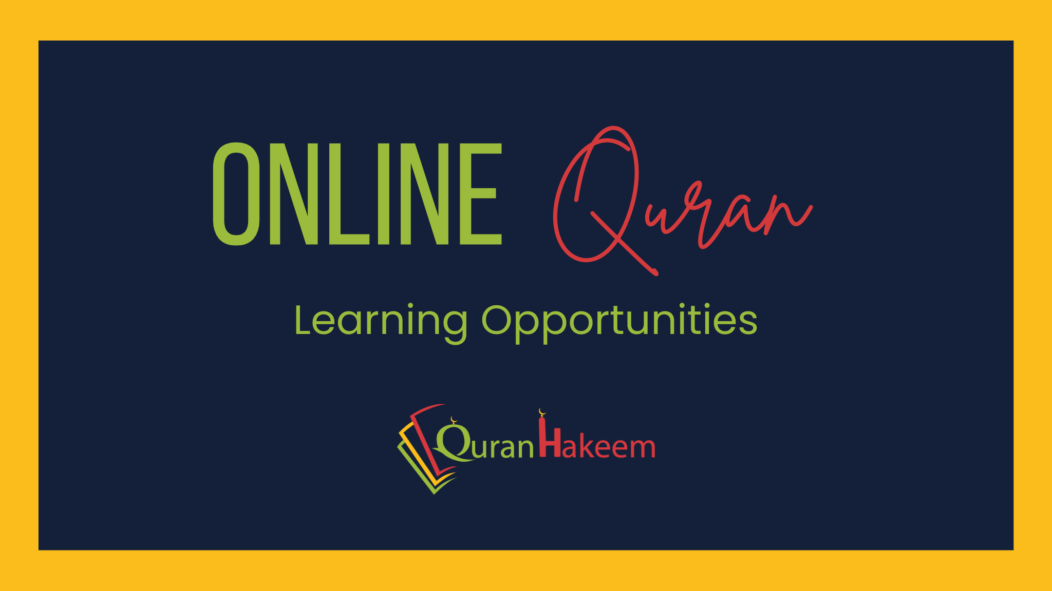 Online Quran learning opportunities
