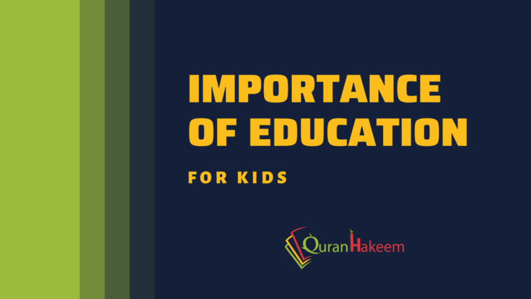 Importance of education for kids